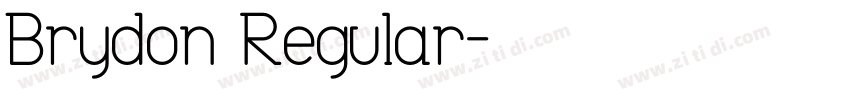 Brydon Regular字体转换
